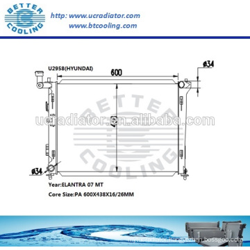 Radiator For Hyundai Elantra 07- MT OEM:253102H000